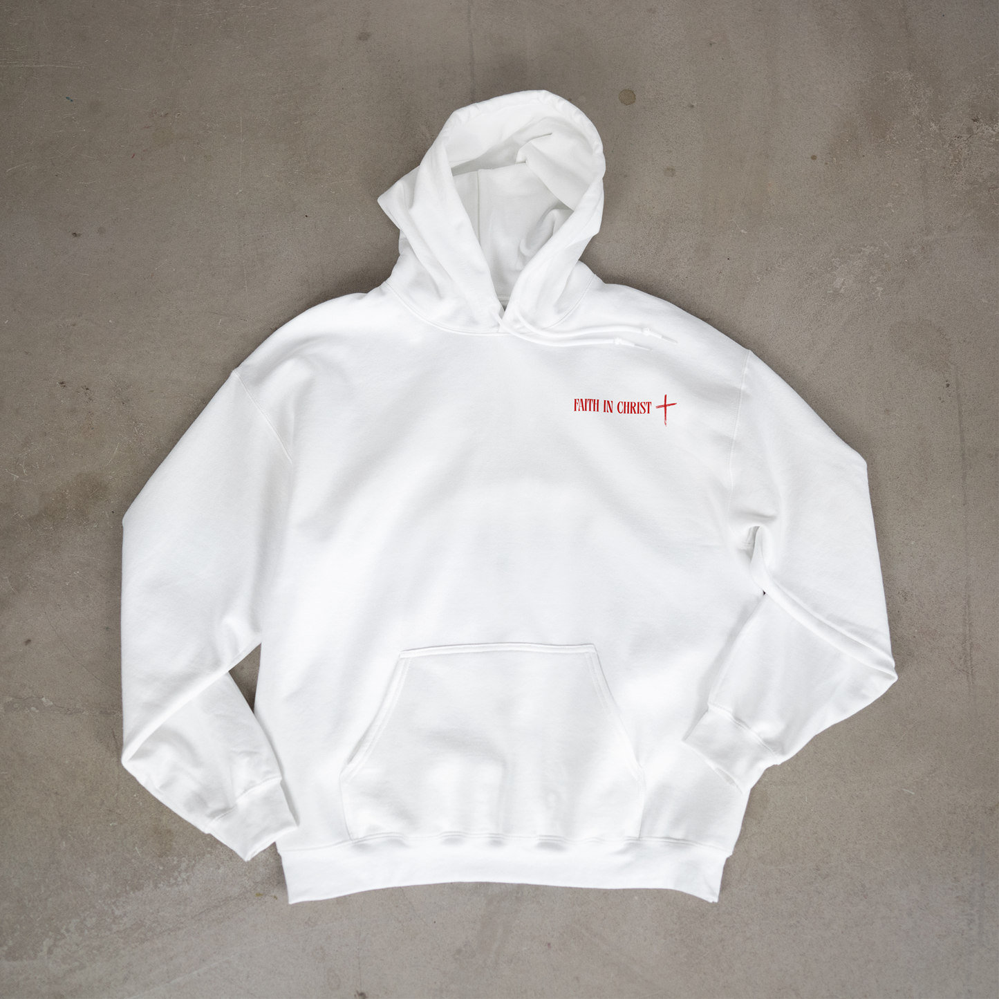 "FAITH IN CHRIST" OVERSIZED HOODIE