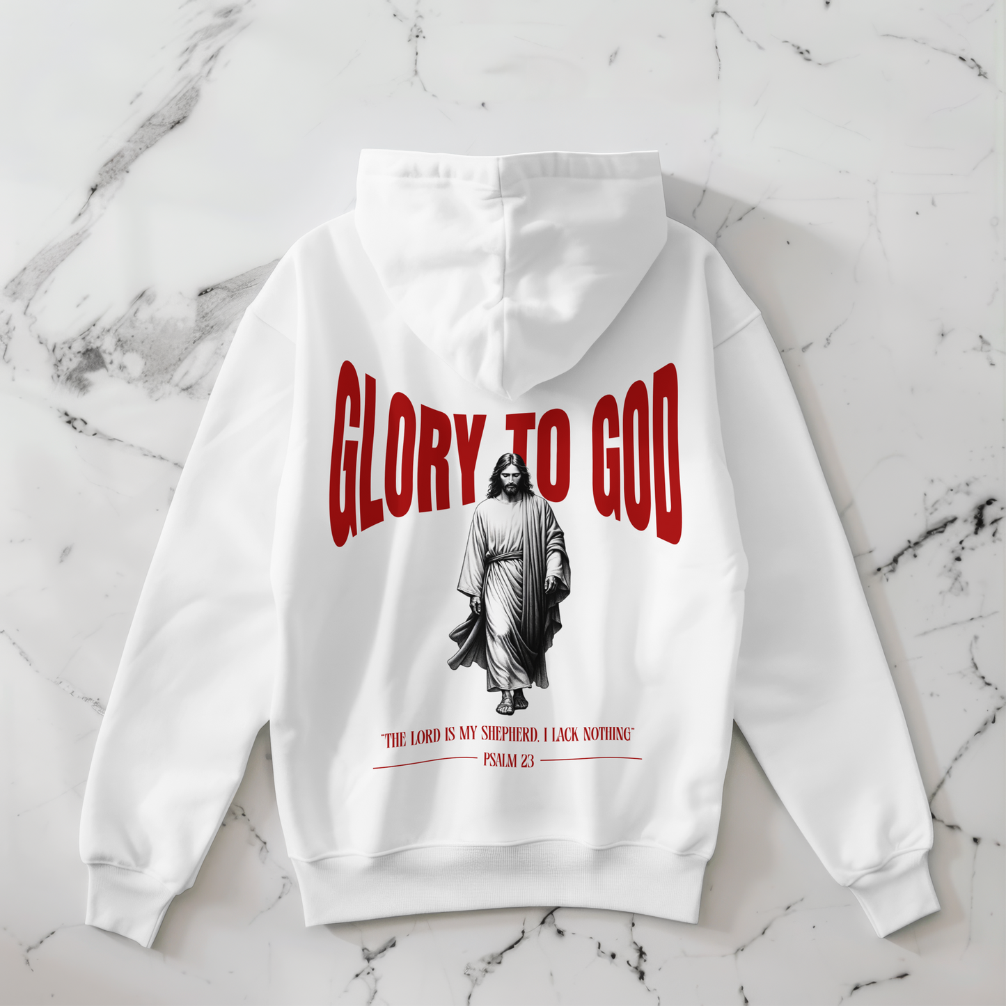"GLORY TO GOD" OVERSIZED HOODIE