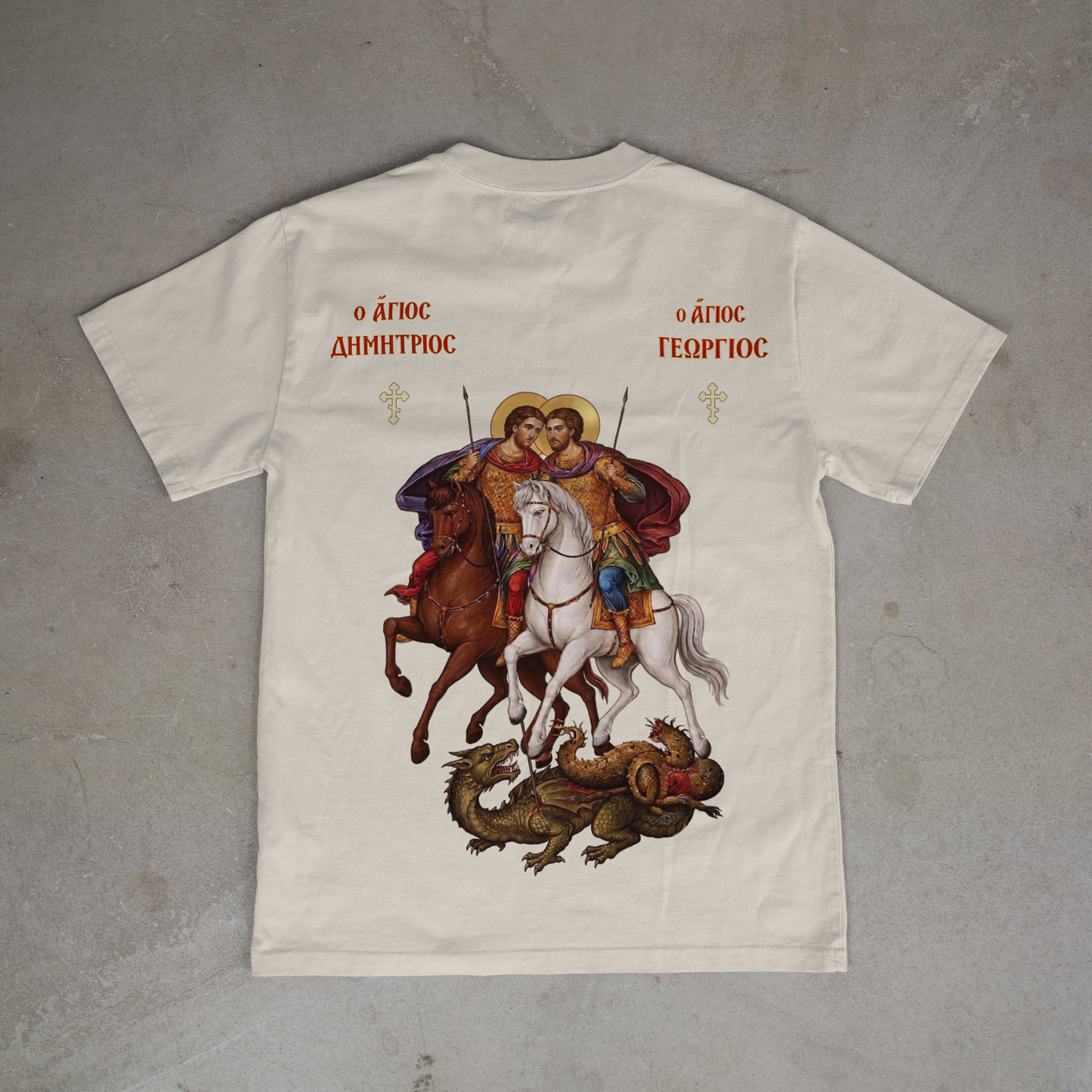 "SAINT DIMITRIOS X SAINT GEORGE" OVERSIZED SHIRT