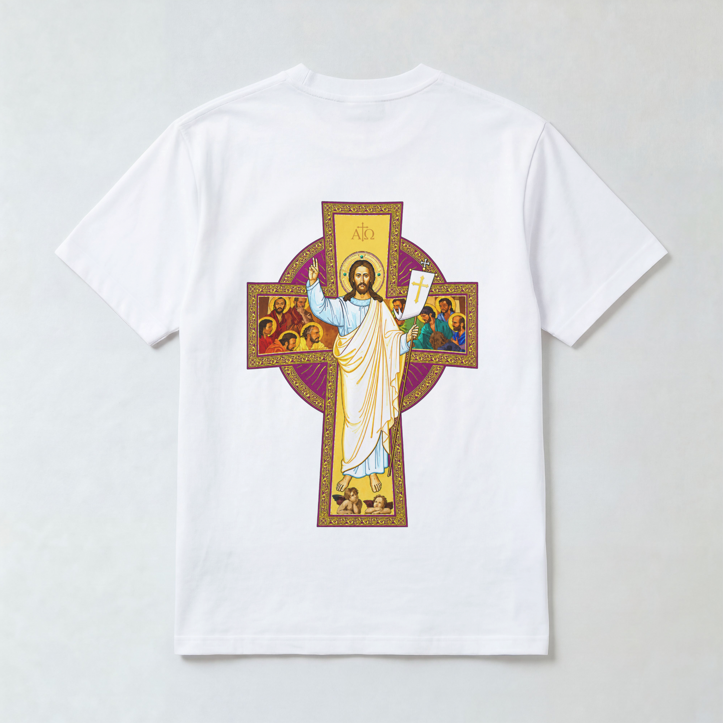 "ETERNAL CROSS" OVERSIZED SHIRT