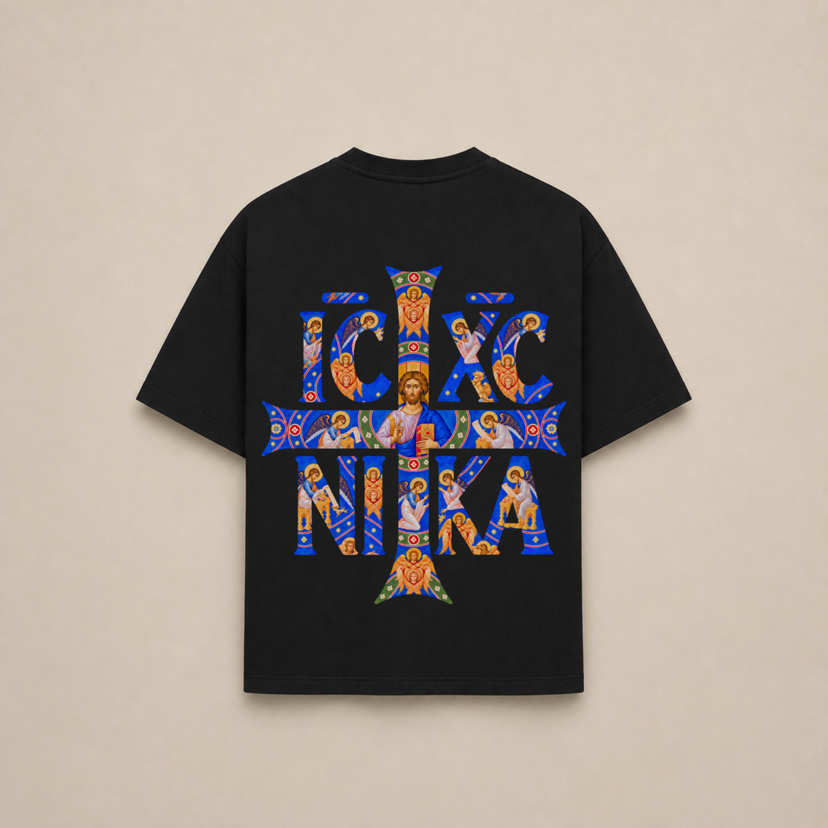 "IC XC NIKA" OVERSIZED SHIRT