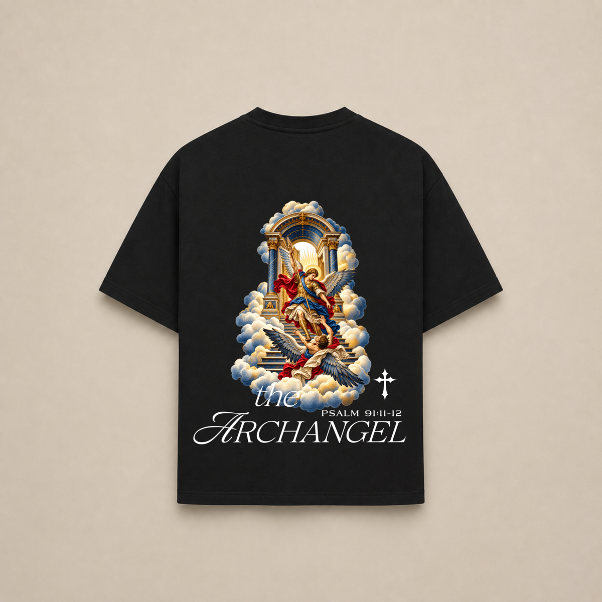 “ARCHANGEL PSALM 91:11“ OVERSIZED SHIRT