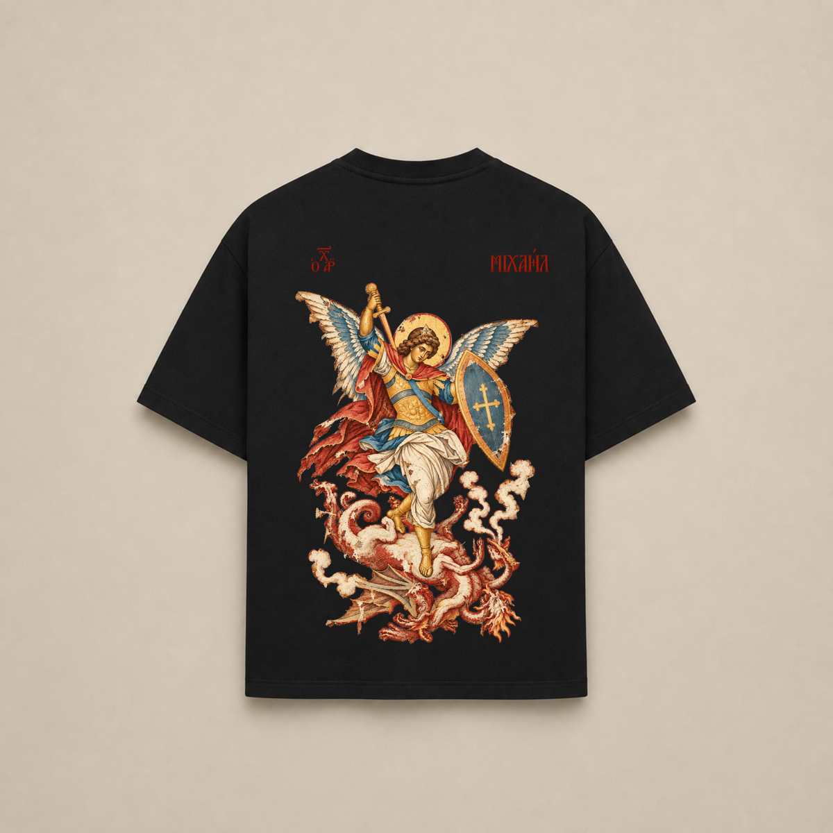 "SAINT MICHAEL THE ARCHANGEL" OVERSIZED SHIRT