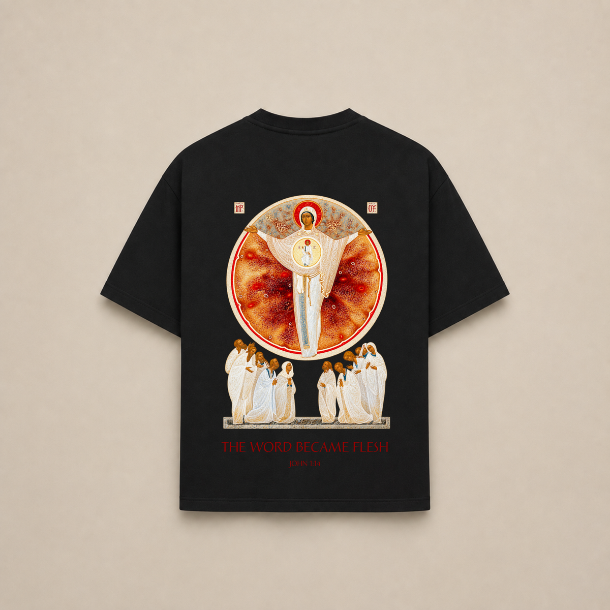 “GOD WITH US“ OVERSIZED SHIRT