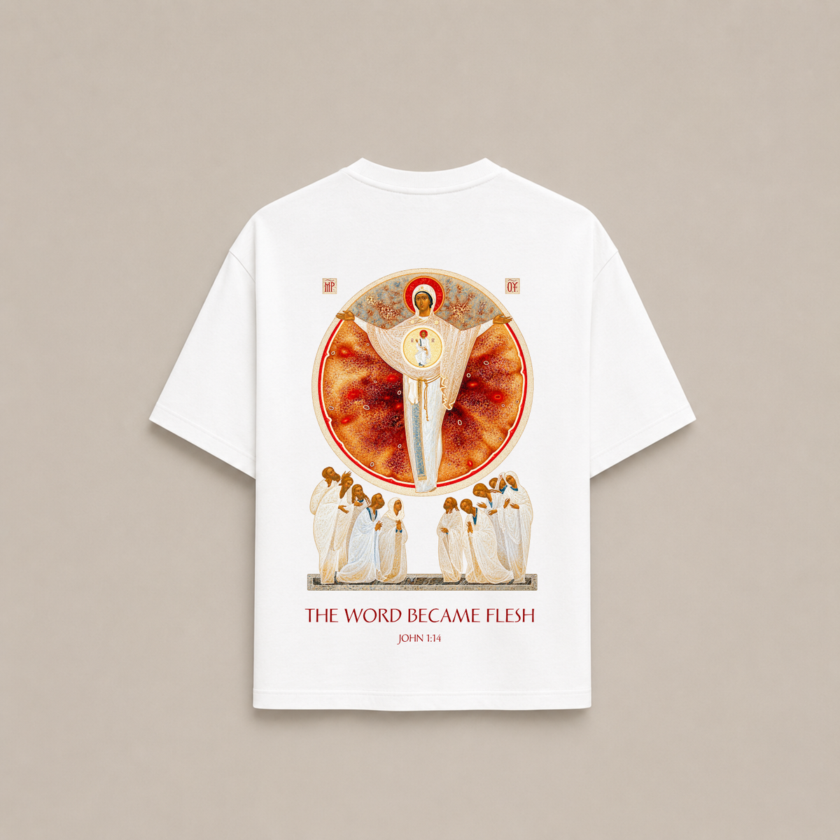 “GOD WITH US“ OVERSIZED SHIRT