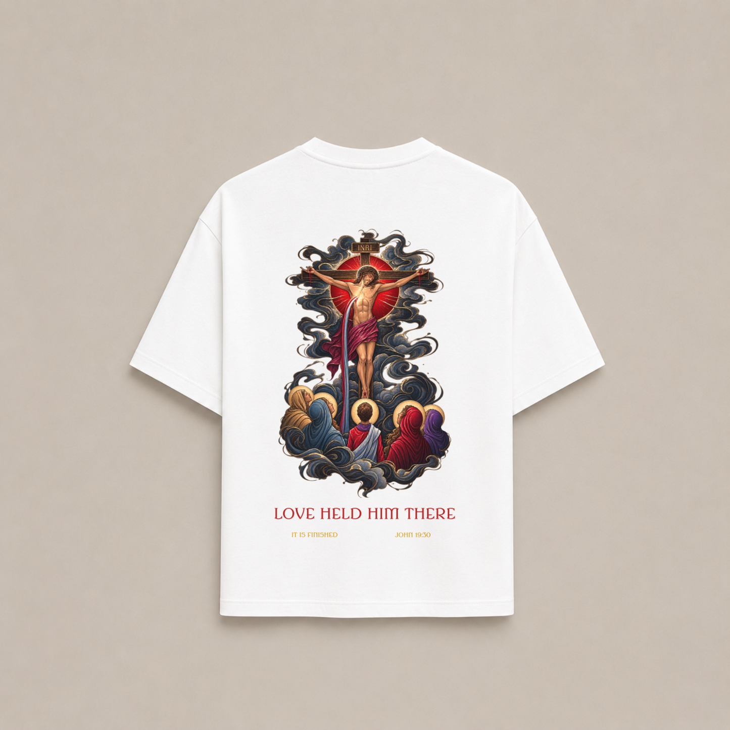 "IT IS FINISHED" OVERSIZED SHIRT