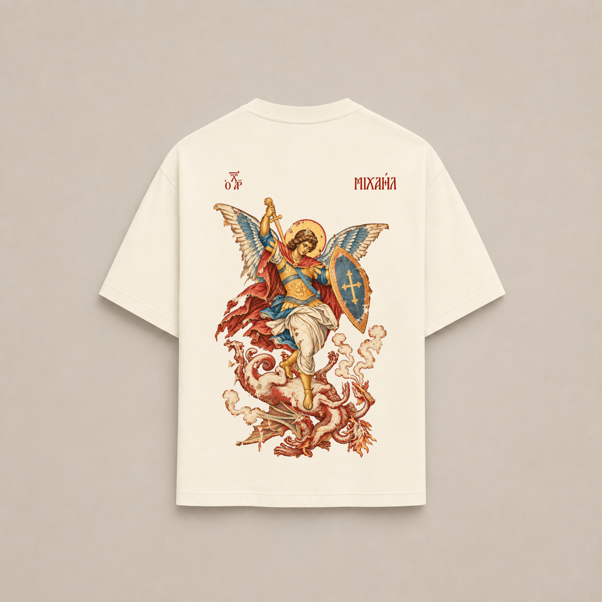 "SAINT MICHAEL THE ARCHANGEL" OVERSIZED SHIRT