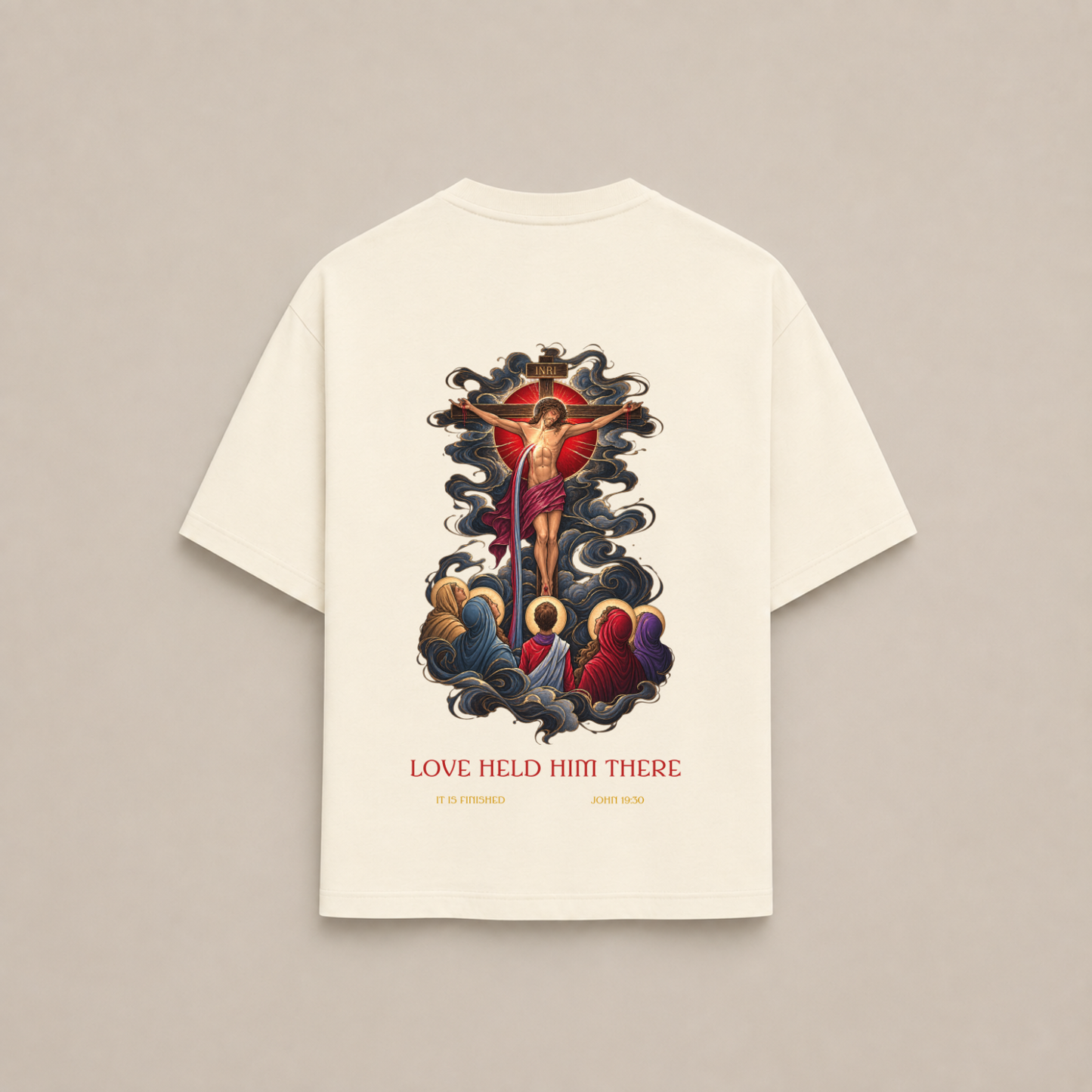 "IT IS FINISHED" OVERSIZED SHIRT