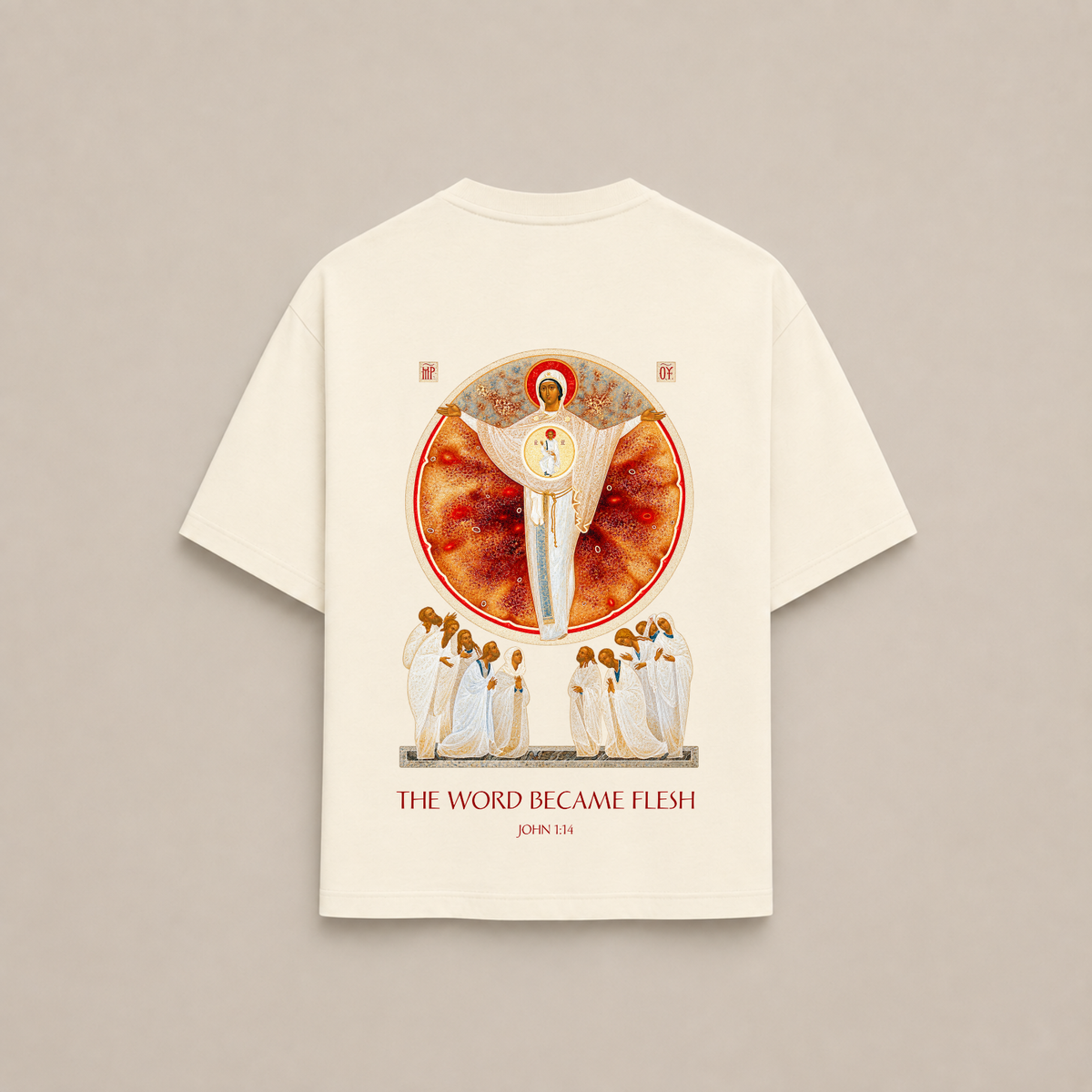 “GOD WITH US“ OVERSIZED SHIRT