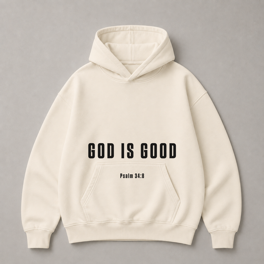 "GOD IS GOOD" OVERSIZED HOODIE