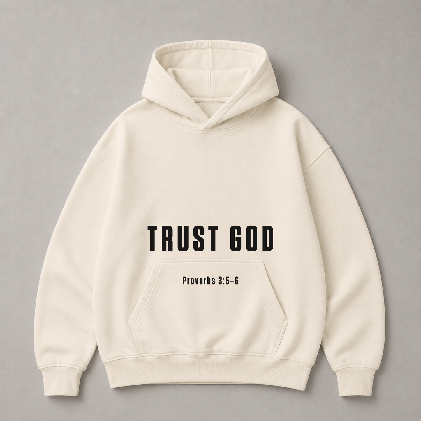 "TRUST GOD" OVERSIZED HOODIE