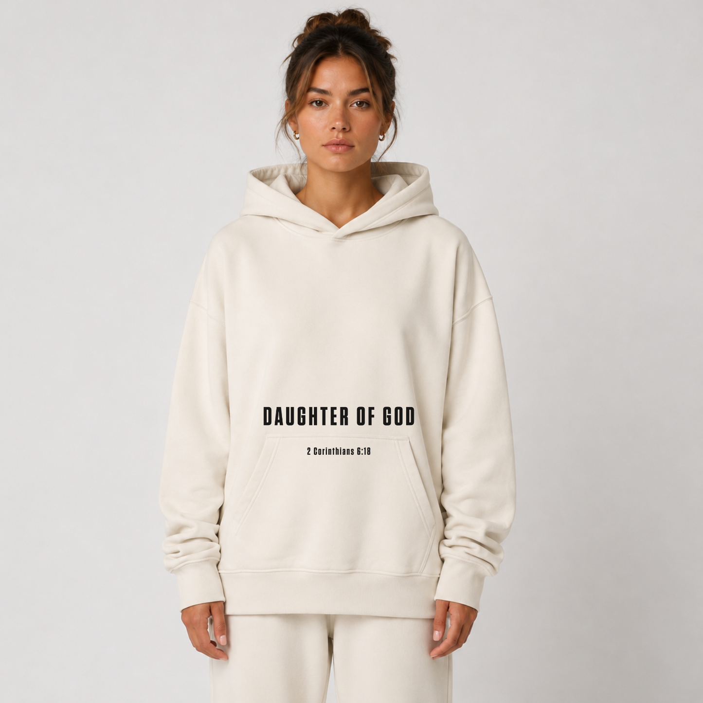 "DAUGHTER OF GOD" OVERSIZED HOODIE