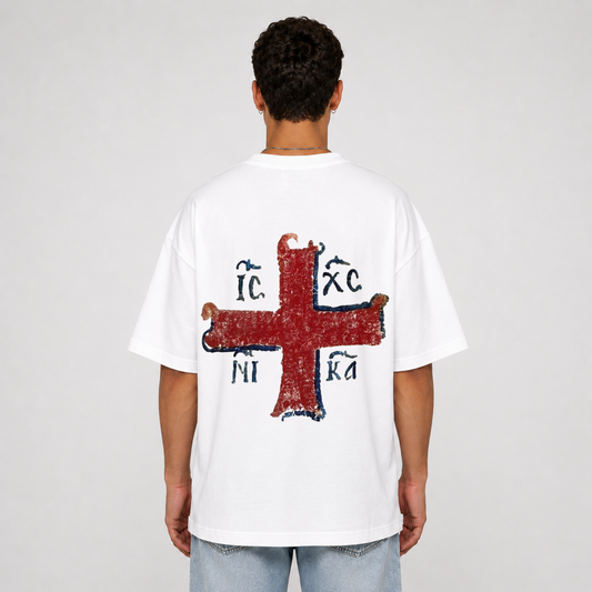 "NIKA RED" OVERSIZED SHIRT