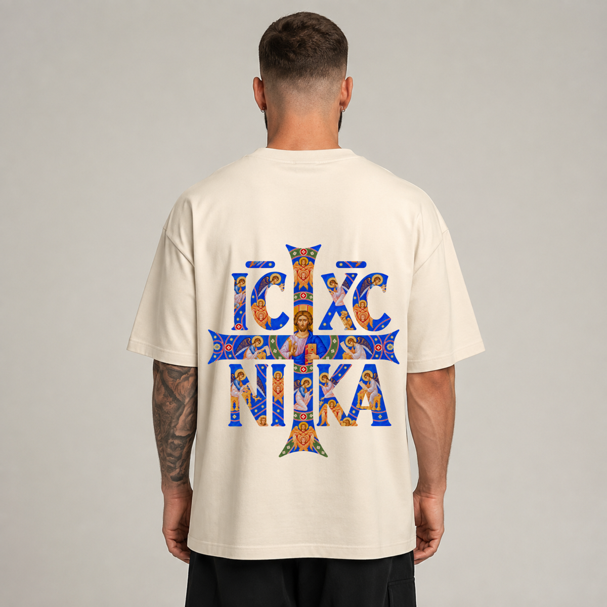 "IC XC NIKA" OVERSIZED SHIRT