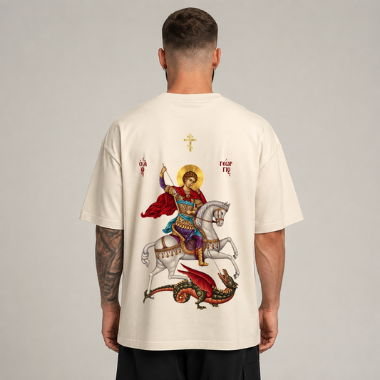 “SAINT GEORGE – DRAGON SLAYER” OVERSIZED SHIRT
