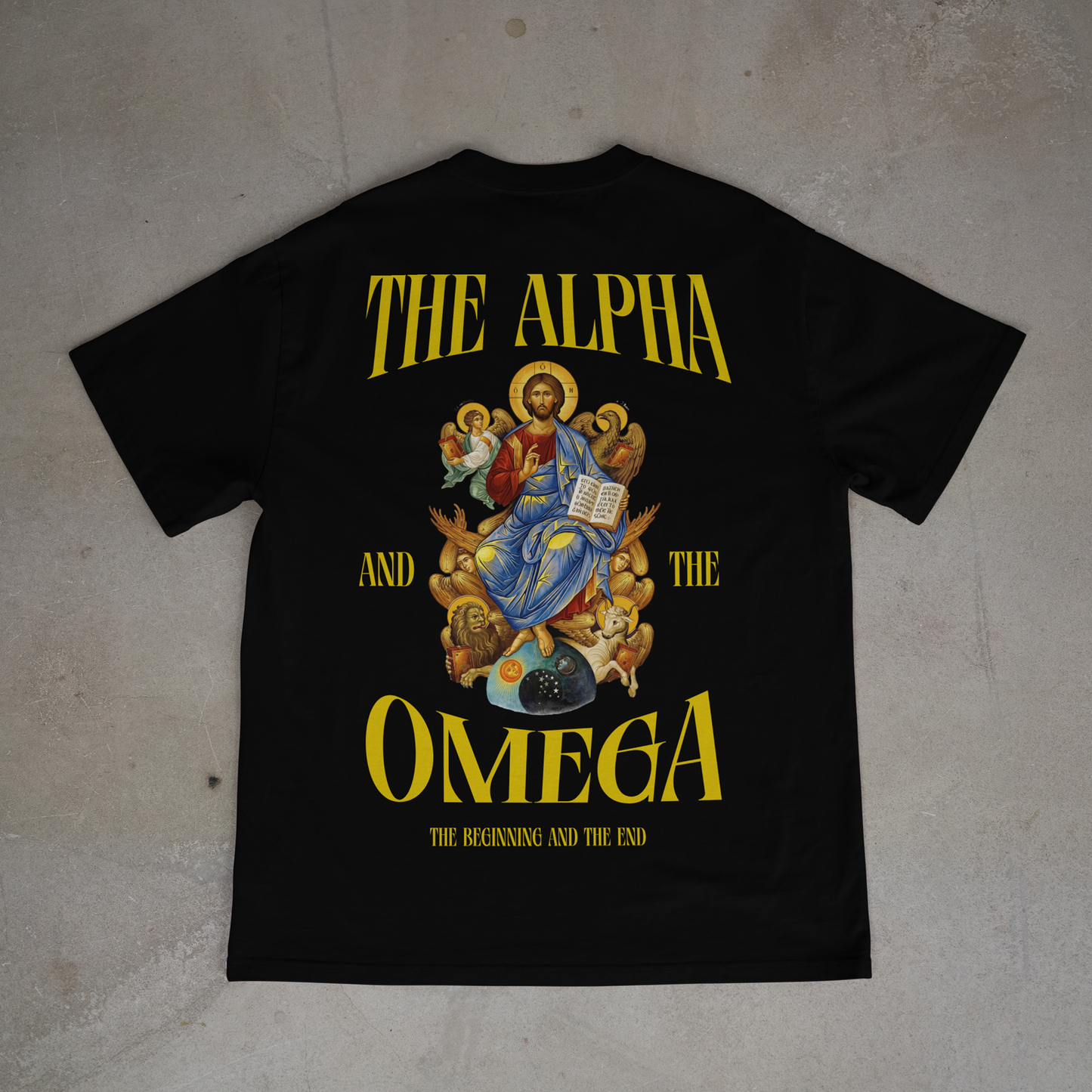 "A AND O" OVERSIZED SHIRT