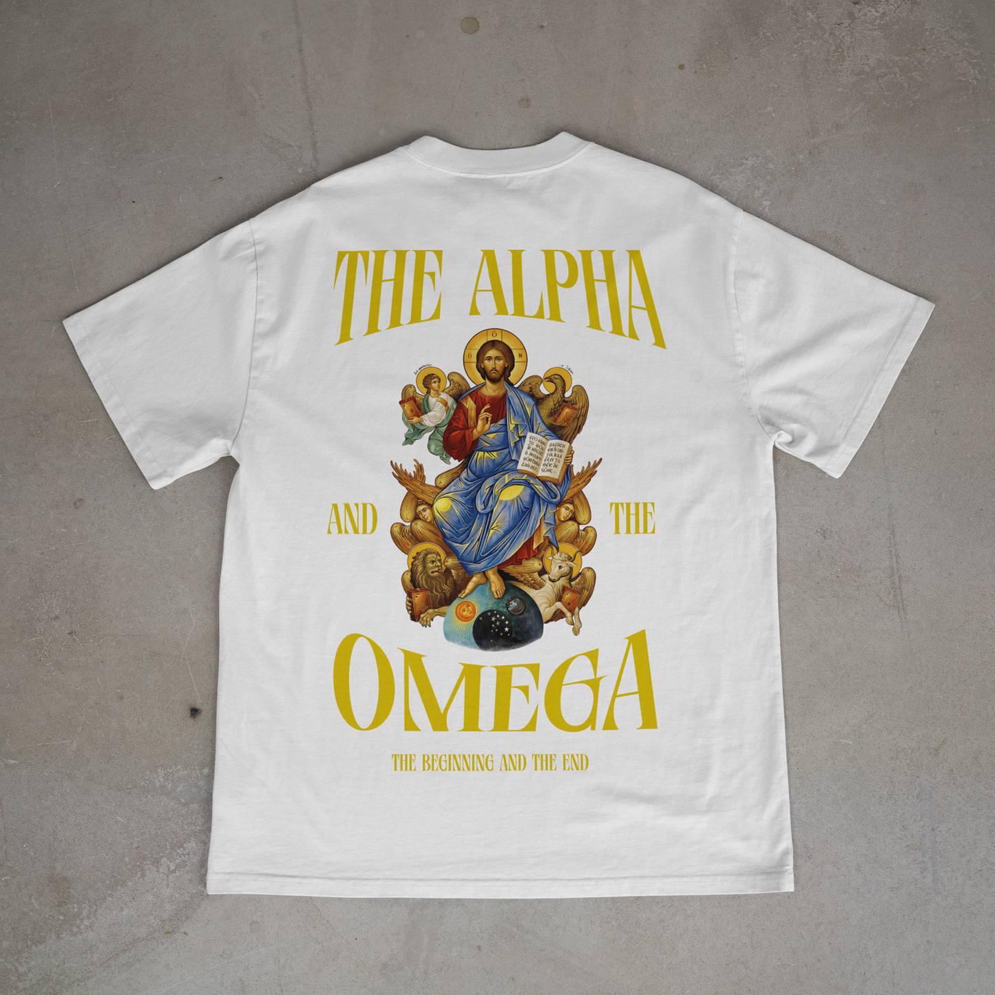 "A AND O" OVERSIZED SHIRT