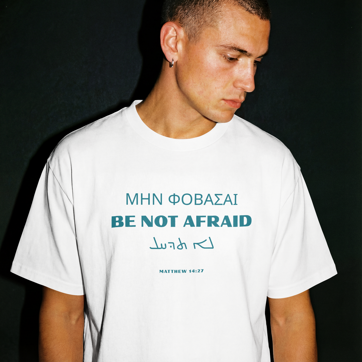 "BE NOT AFRAID" OVERSIZED SHIRT