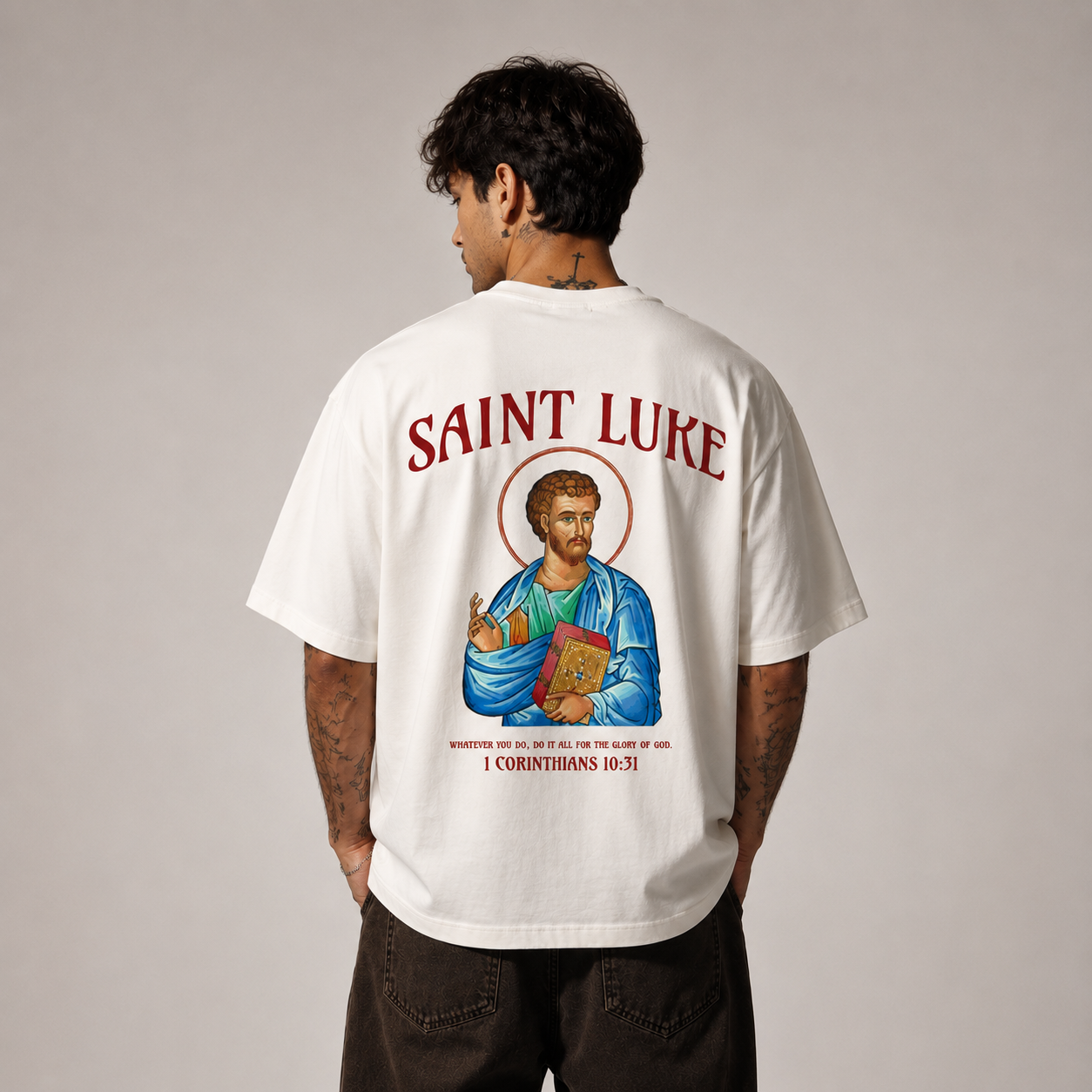 "SAINT LUKE" OVERSIZED SHIRT