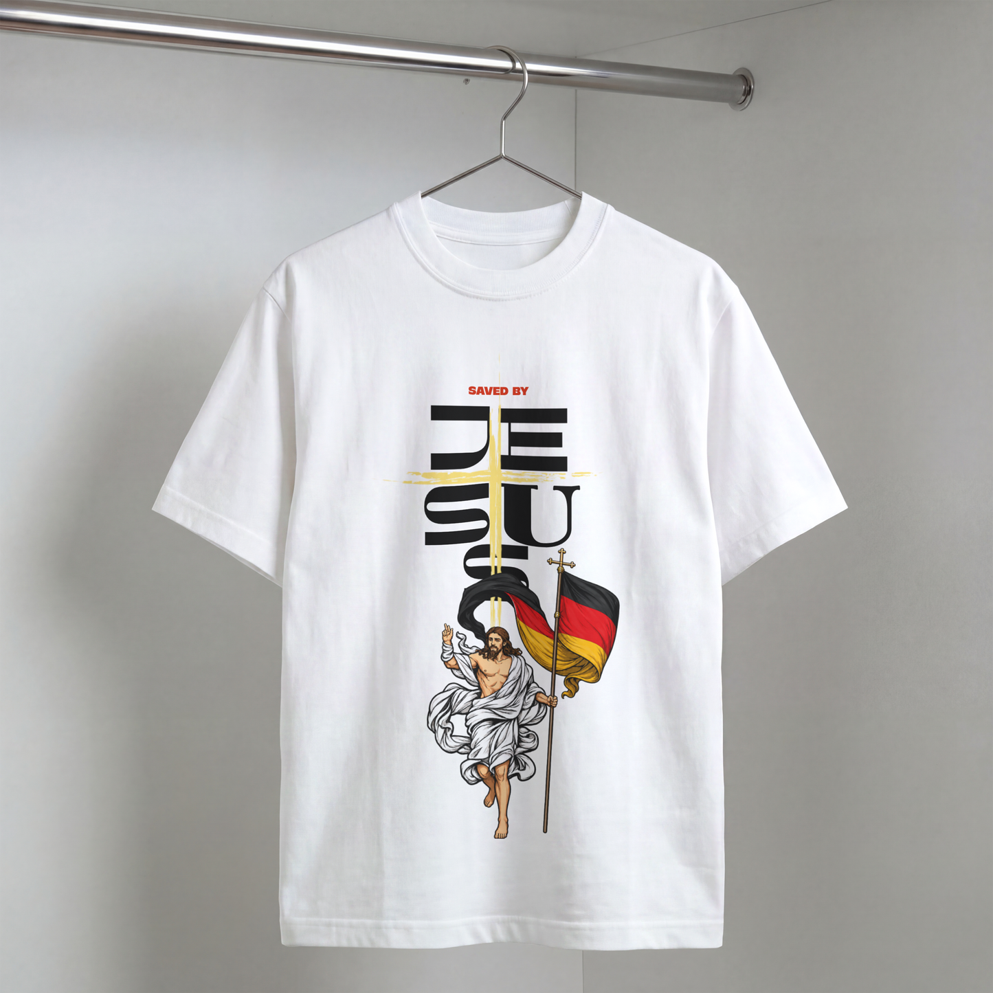 "GERMANY WITH JESUS" OVERSIZED SHIRT