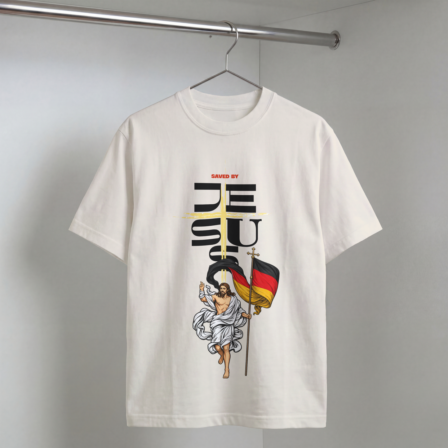 "GERMANY WITH JESUS" OVERSIZED SHIRT