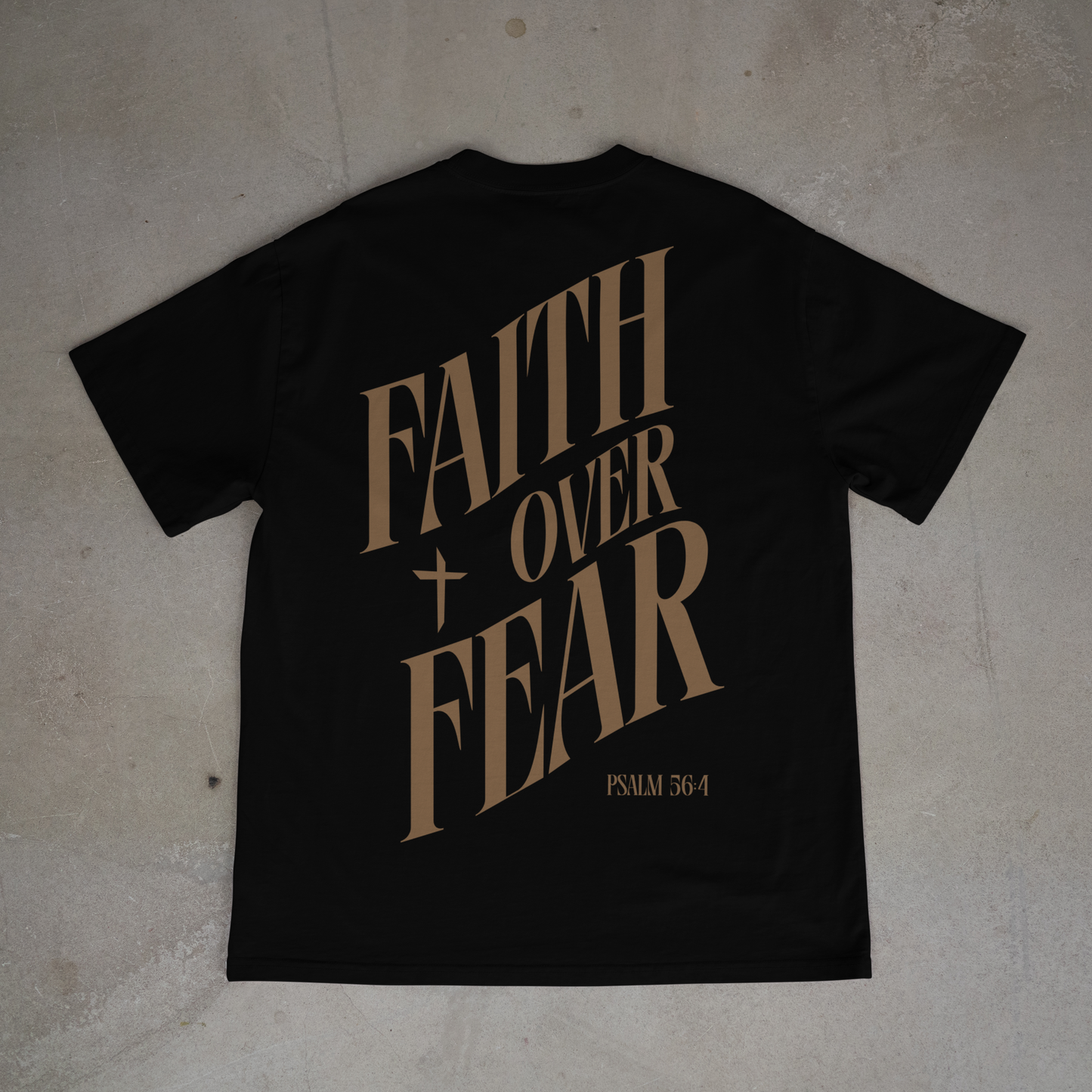 "FAITH OVER FEAR" OVERSIZED SHIRT