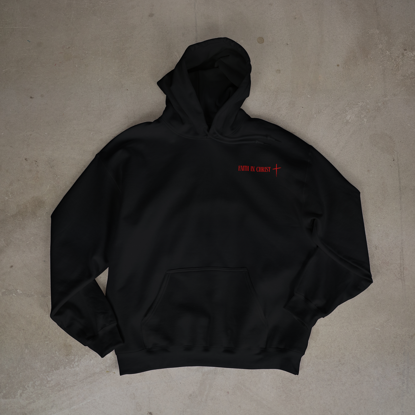 "FAITH IN CHRIST" OVERSIZED HOODIE