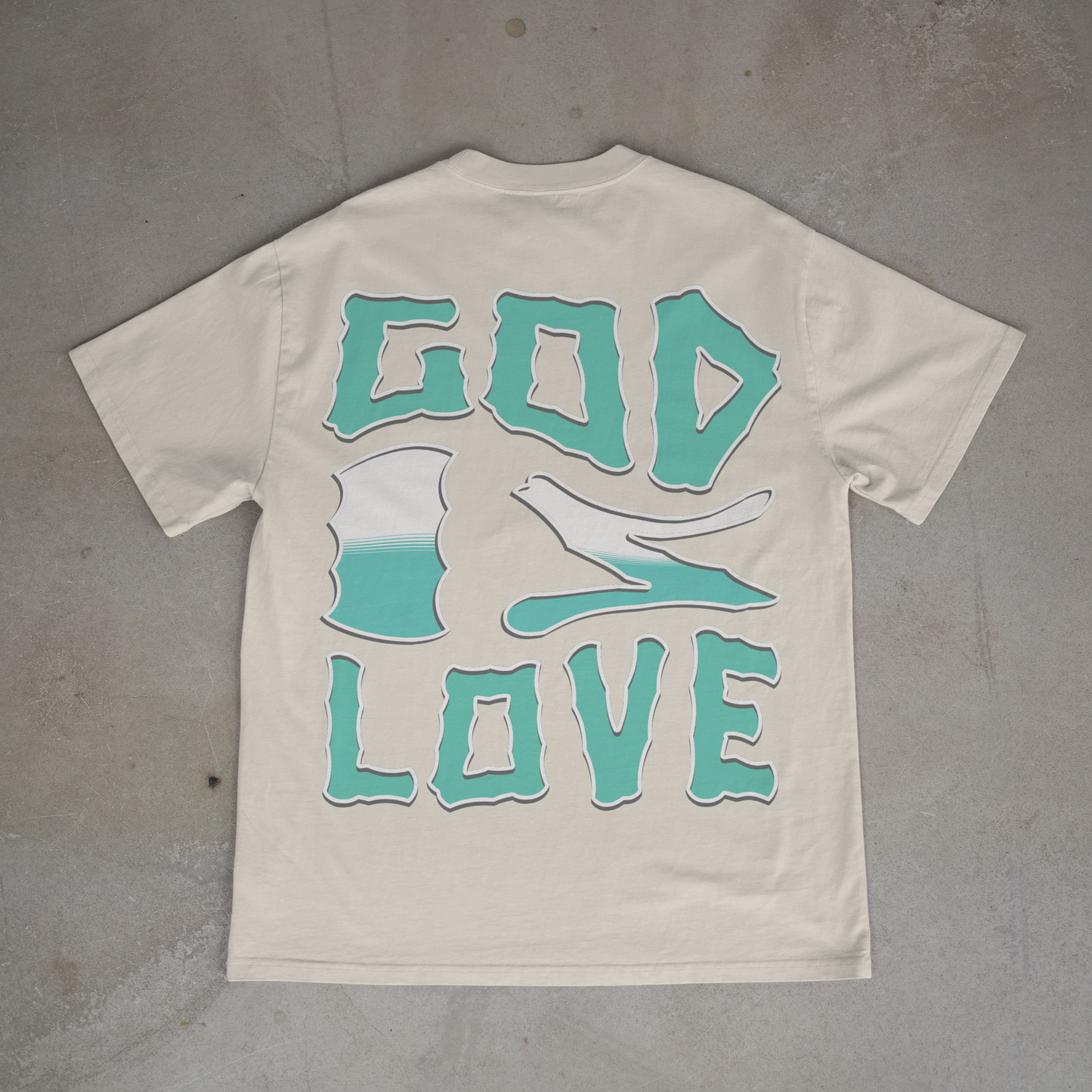 "GOD IS LOVE" OVERSIZED SHIRT