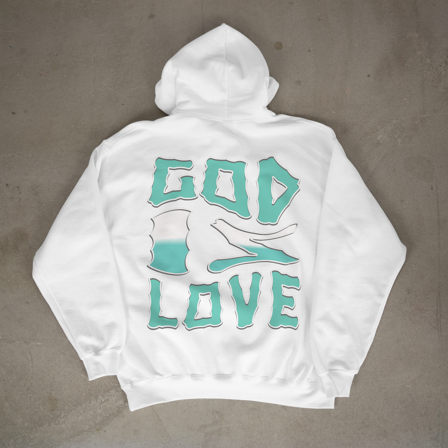 "GOD IS LOVE" OVERSIZED HOODIE