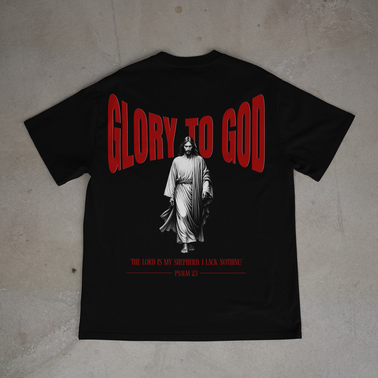 "GLORY TO GOD" OVERSIZED SHIRT