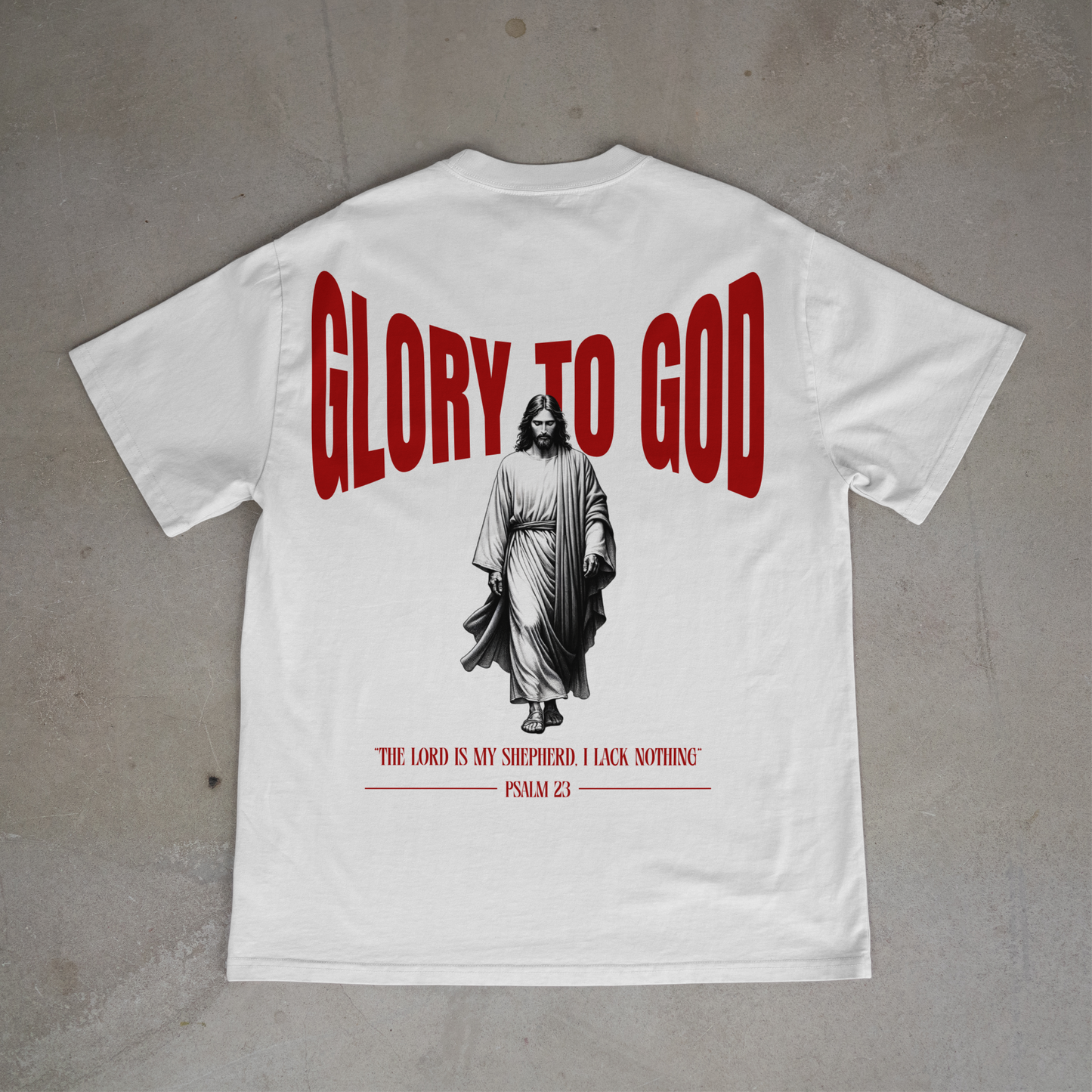 "GLORY TO GOD" OVERSIZED SHIRT