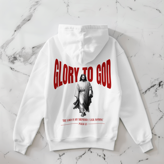"GLORY TO GOD" OVERSIZED HOODIE