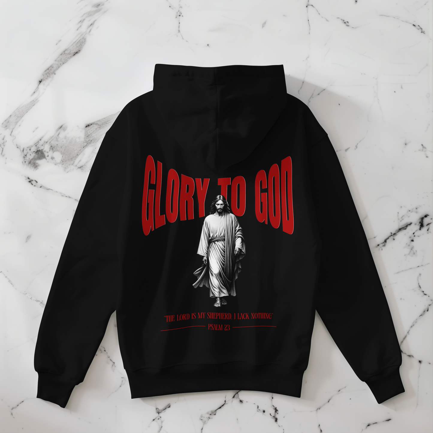 "GLORY TO GOD" OVERSIZED HOODIE