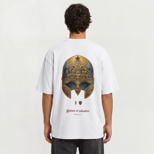 "HELMET OF SALVATION" OVERSIZED SHIRT