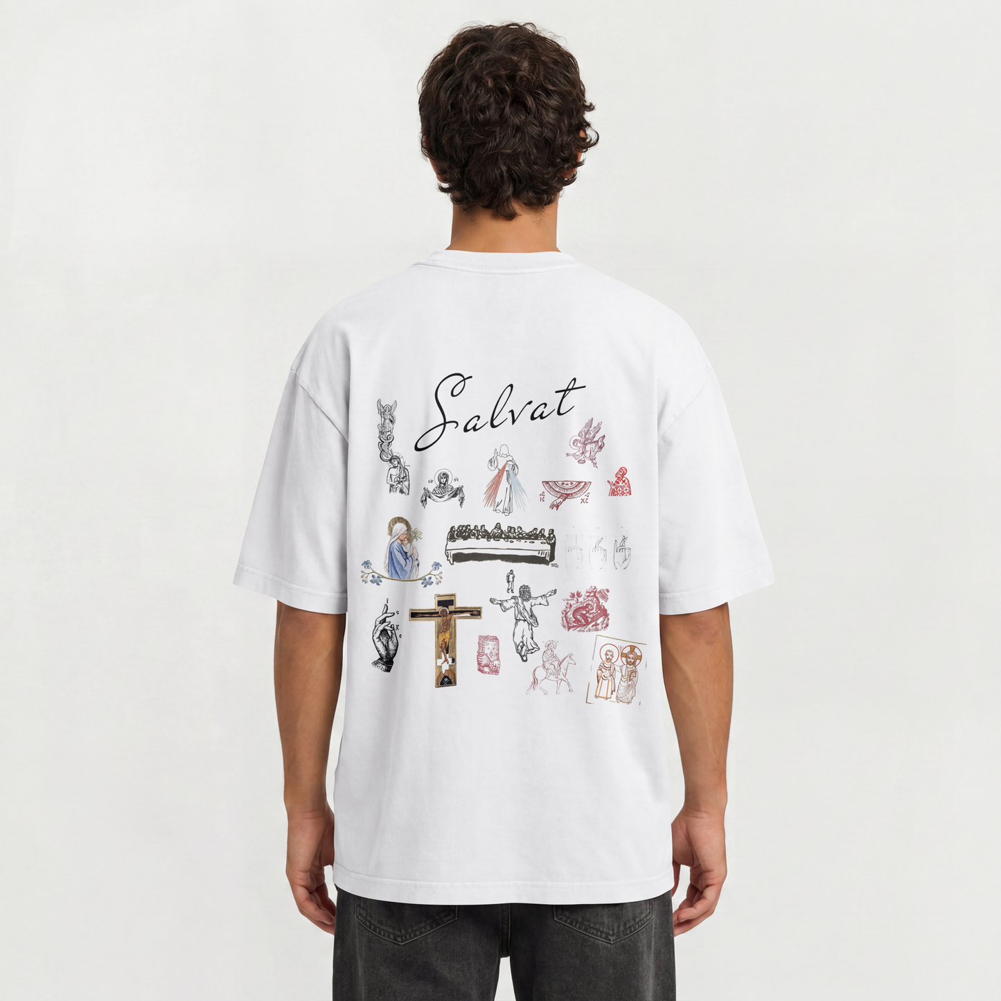"IESUS SALVAT" OVERSIZED SHIRT