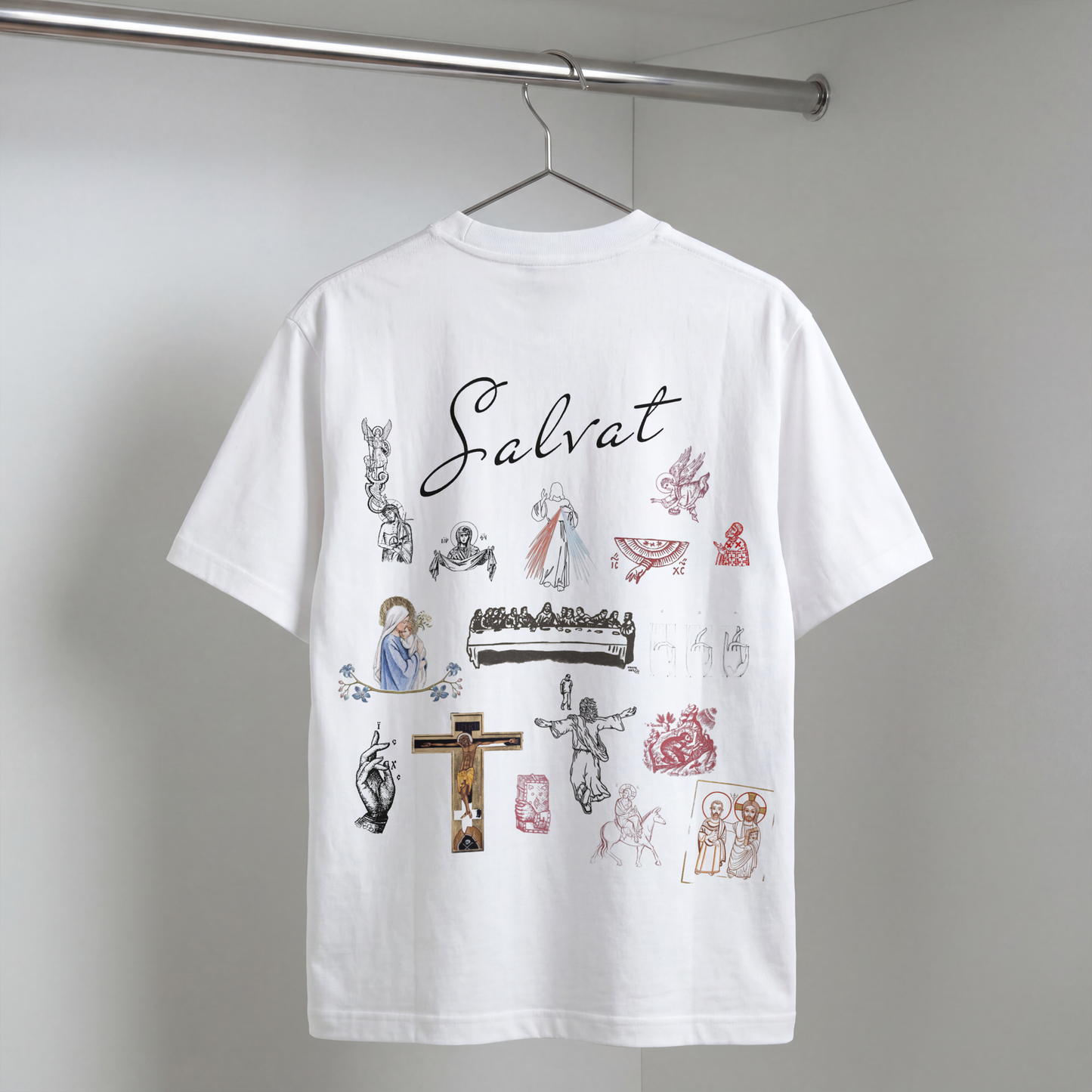 "IESUS SALVAT" OVERSIZED SHIRT