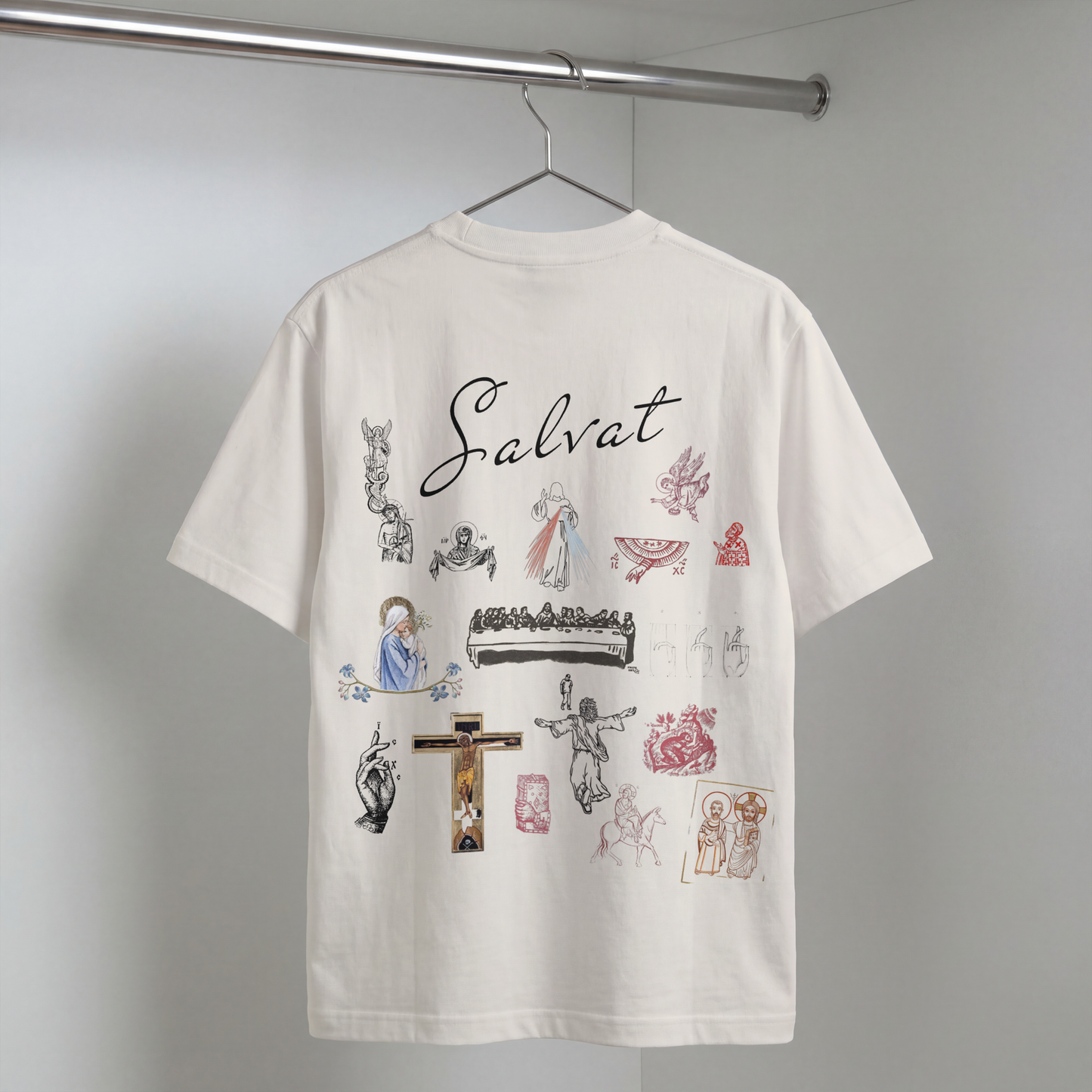 "IESUS SALVAT" OVERSIZED SHIRT