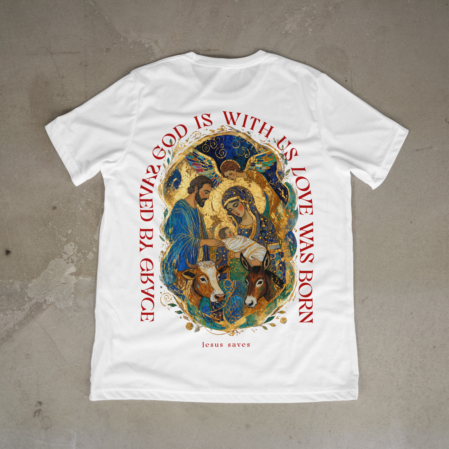 "JESUS SAVES" PREMIUM SHIRT