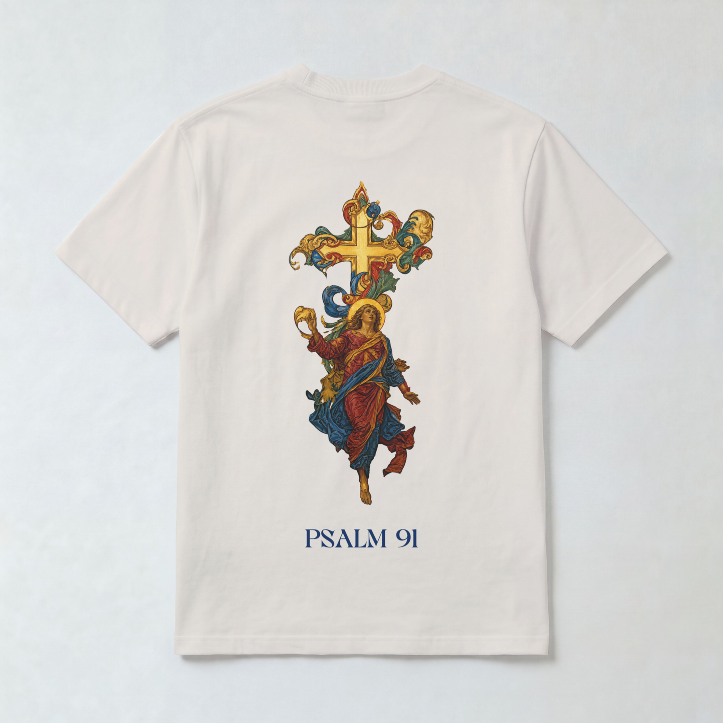 "ARCHANGEL MICHAEL PSALM 91" OVERSIZED SHIRT
