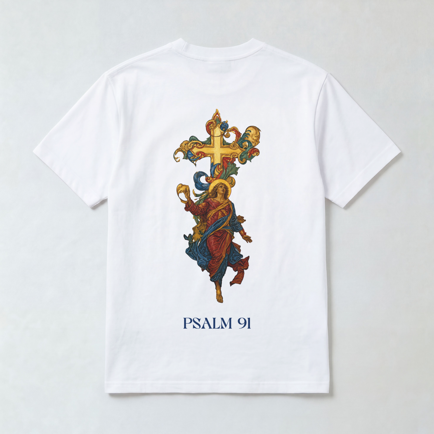 "ARCHANGEL MICHAEL PSALM 91" OVERSIZED SHIRT