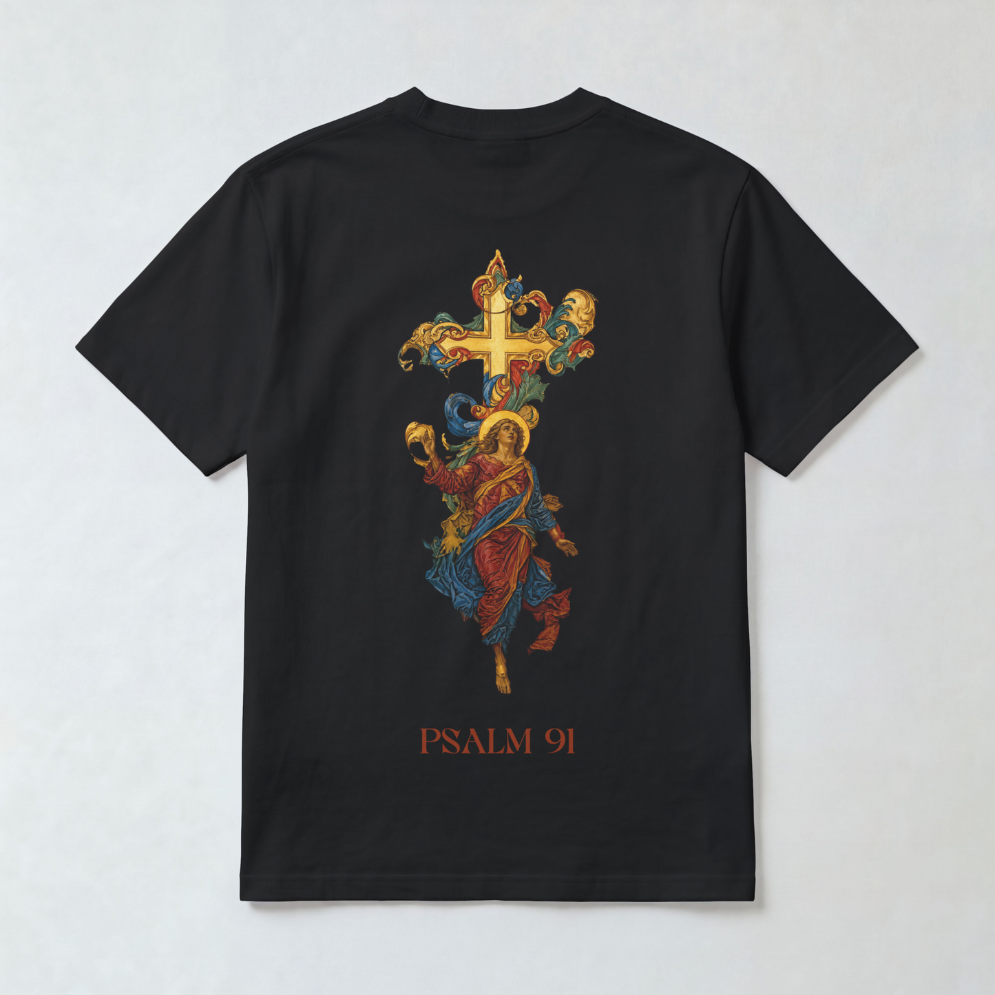 "ARCHANGEL MICHAEL PSALM 91" OVERSIZED SHIRT