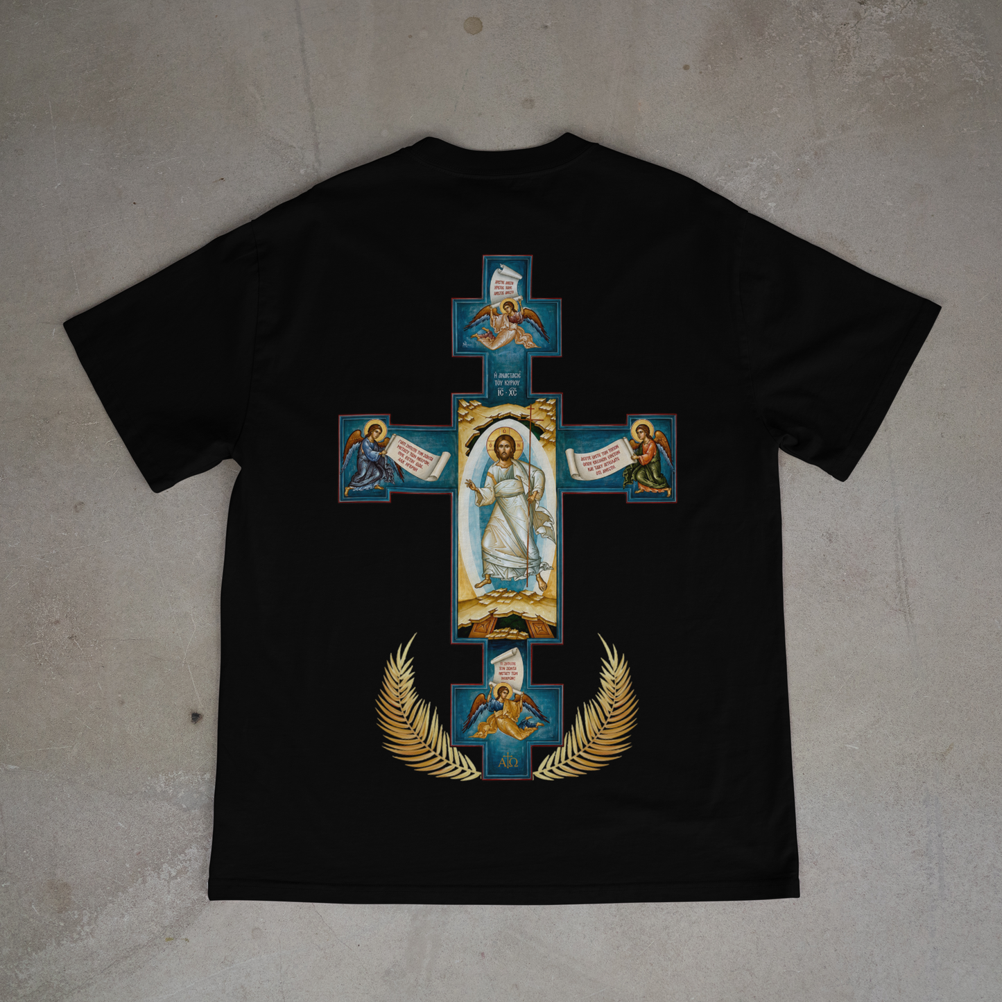 "RESURRECTION CROSS" OVERSIZED SHIRT