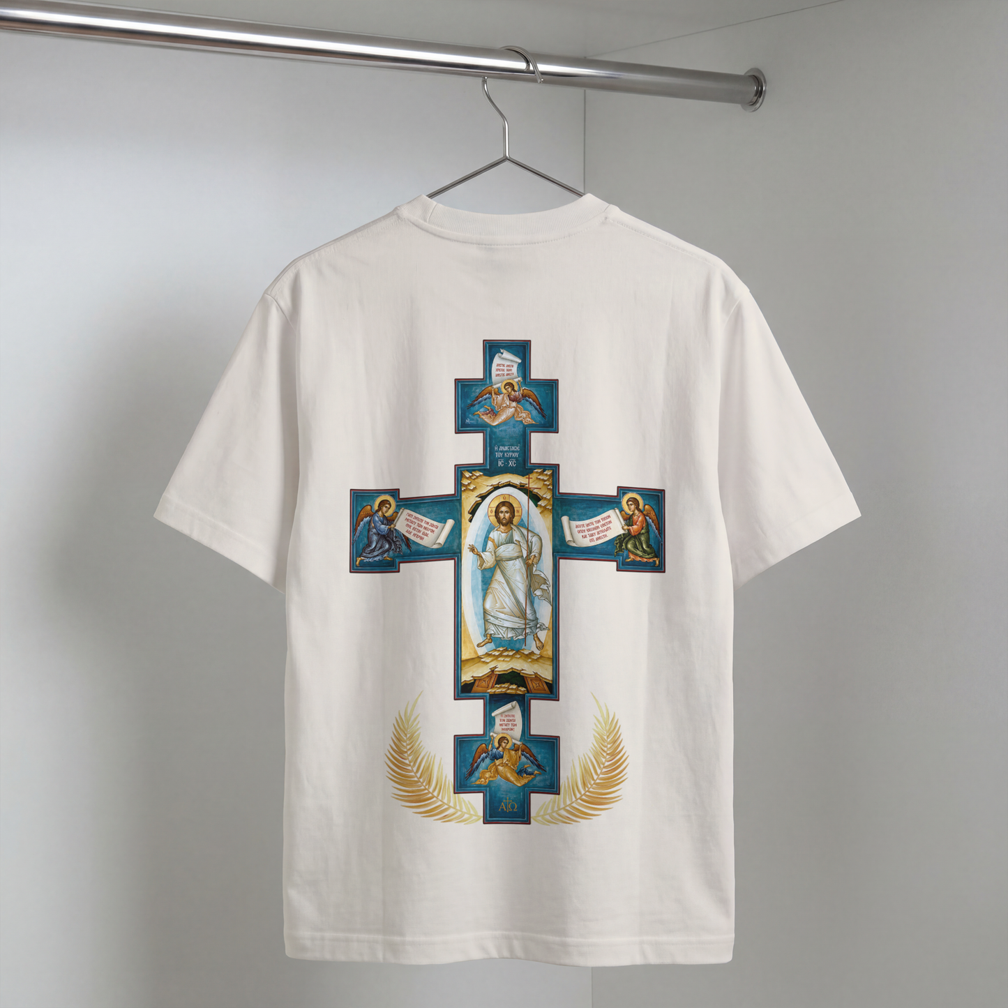 "RESURRECTION CROSS" OVERSIZED SHIRT