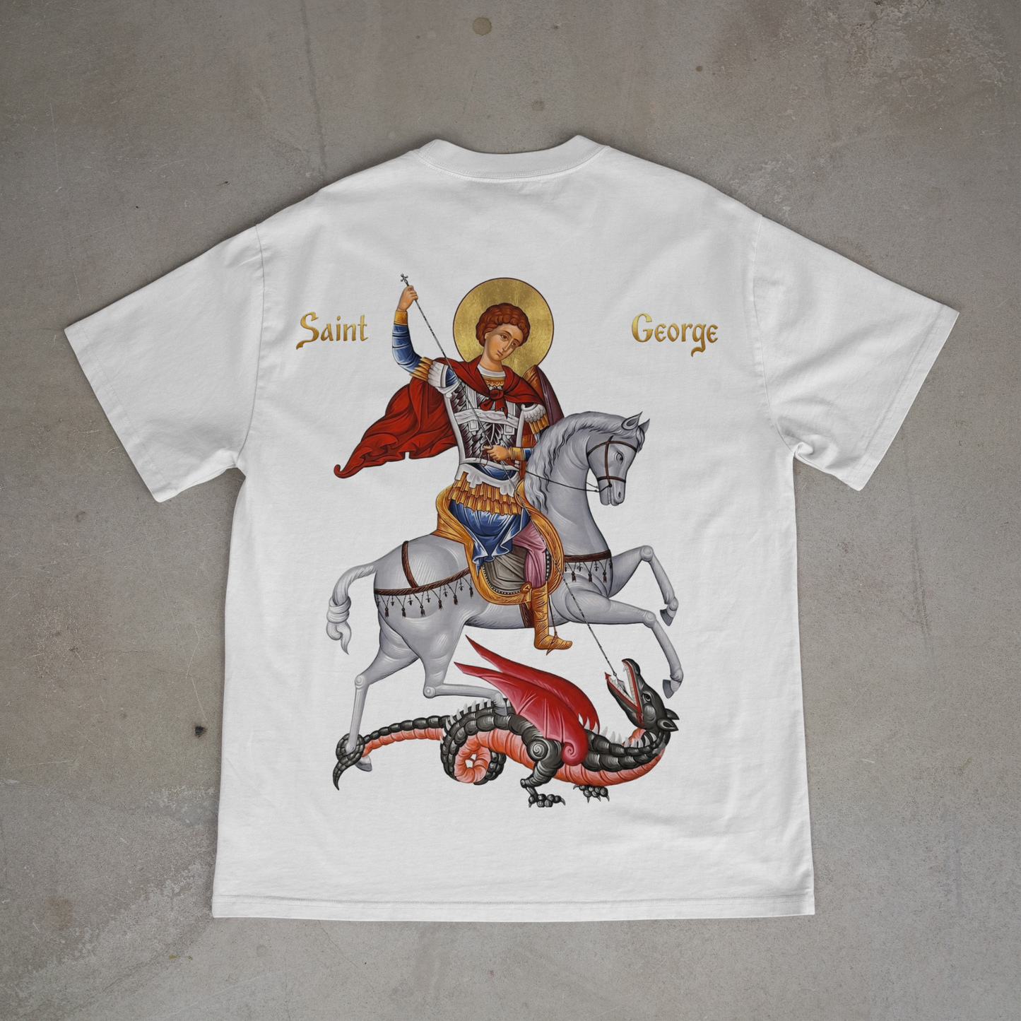 "SAINT GEORGE PATRON" OVERSIZED SHIRT