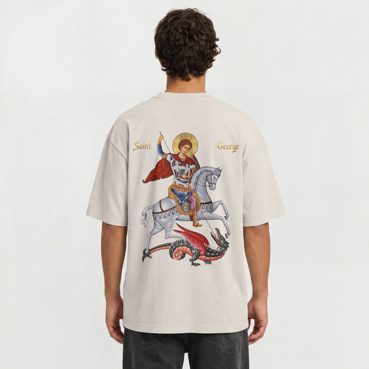 "SAINT GEORGE PATRON" OVERSIZED SHIRT