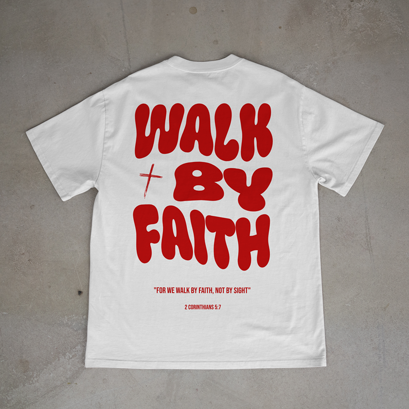"WALK BY FAITH" OVERSIZED SHIRT