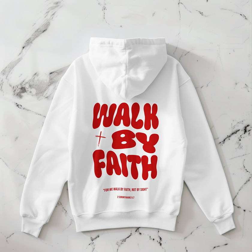 WALK BY FAITH OVERSIZED HOODIE