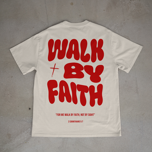 "WALK BY FAITH" OVERSIZED SHIRT