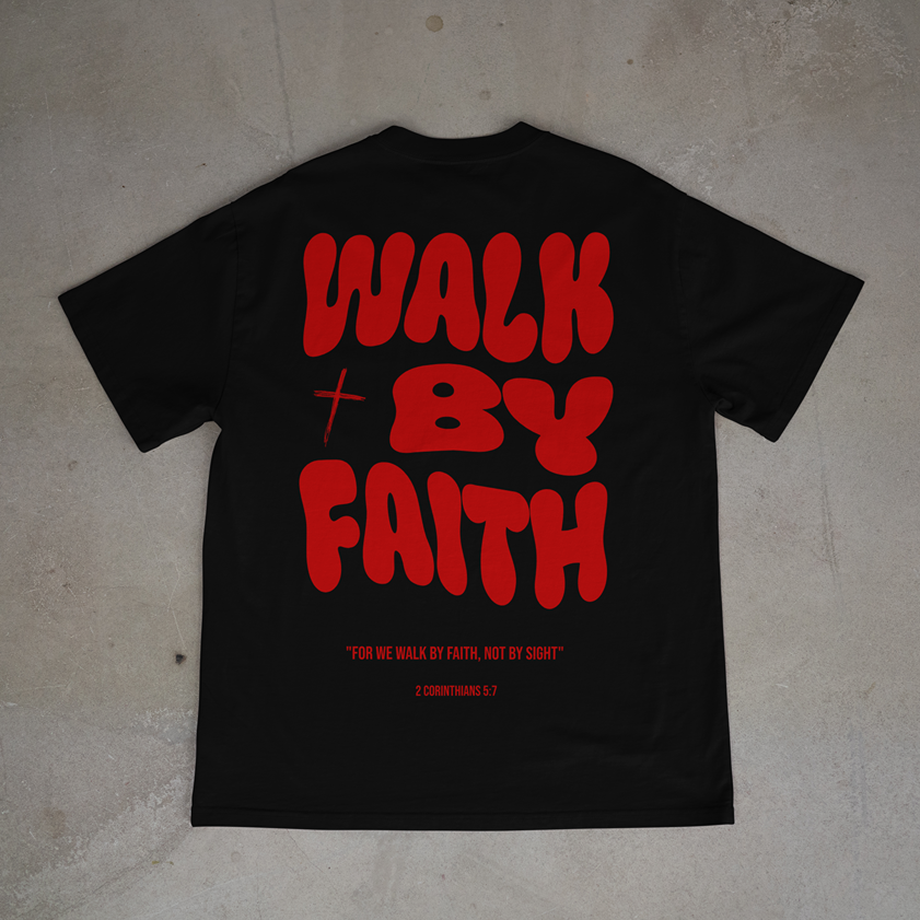 "WALK BY FAITH" OVERSIZED SHIRT