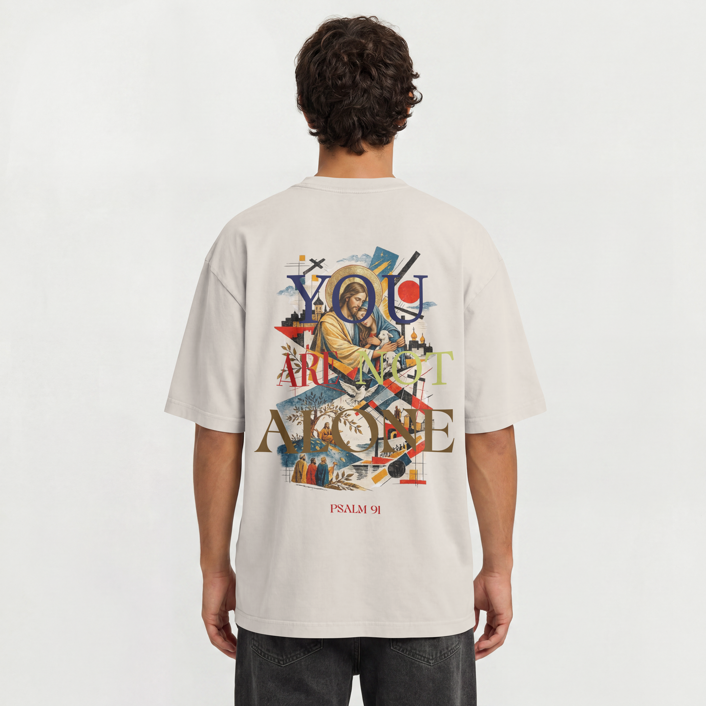 "YOU ARE NOT ALONE" OVERSIZED SHIRT